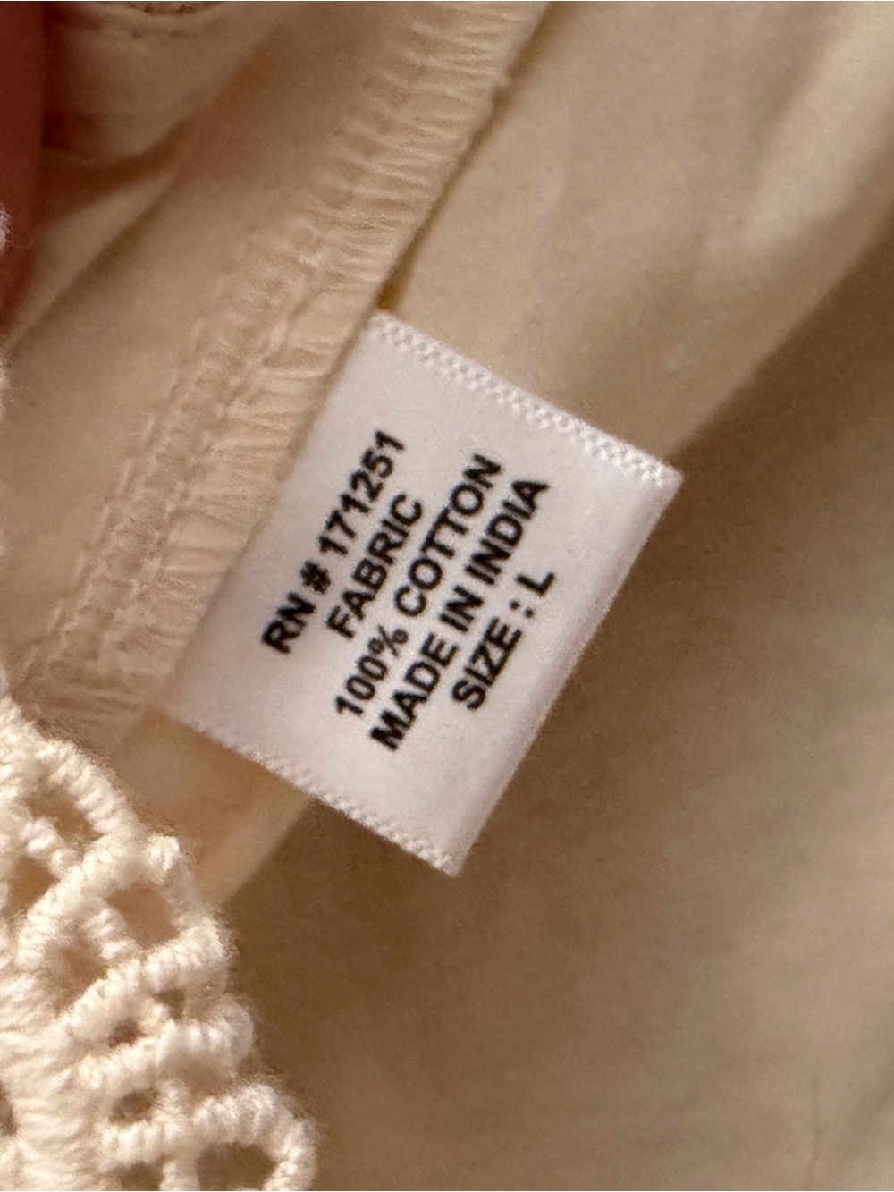 Jennifer & Grace Embroidered Lace-Trim Cropped Blouse in Cream - Picture 7 of 10